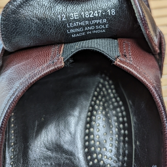 Florsheim Men's Loafer  Size 12 EEE Como Black Cherry/ Burgundy Dress Shoes - Picture 9 of 11